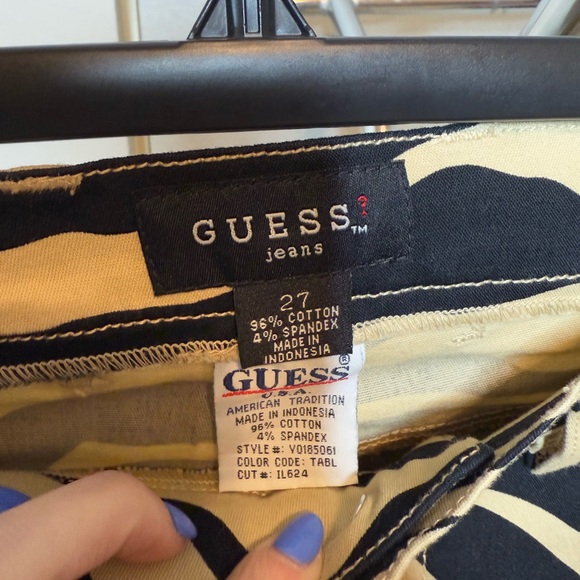 Vintage Guess Zebra Print Jeans - Picture 3 of 5